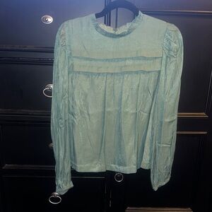 Elegant Teal Women's Blouse &merci
